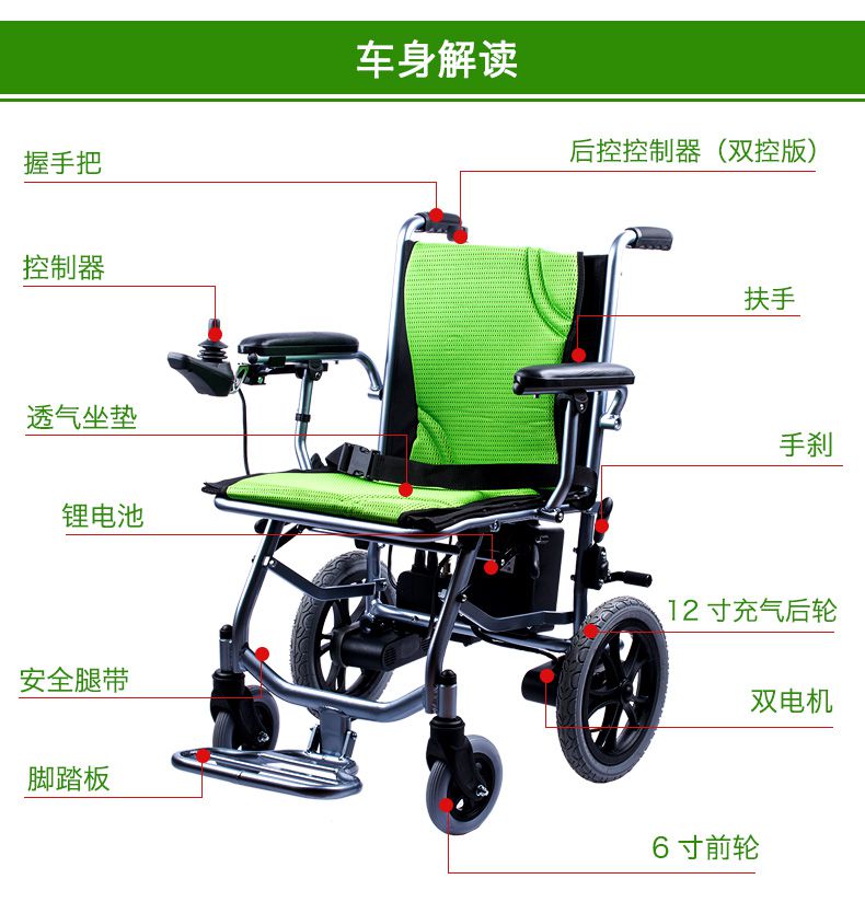 互邦电动轮椅HBLD3-A